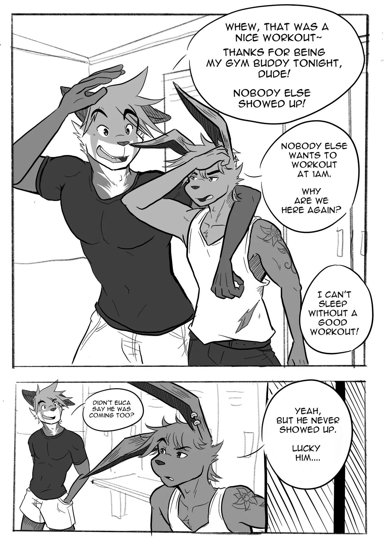 1 AM Workout porno comics Cover