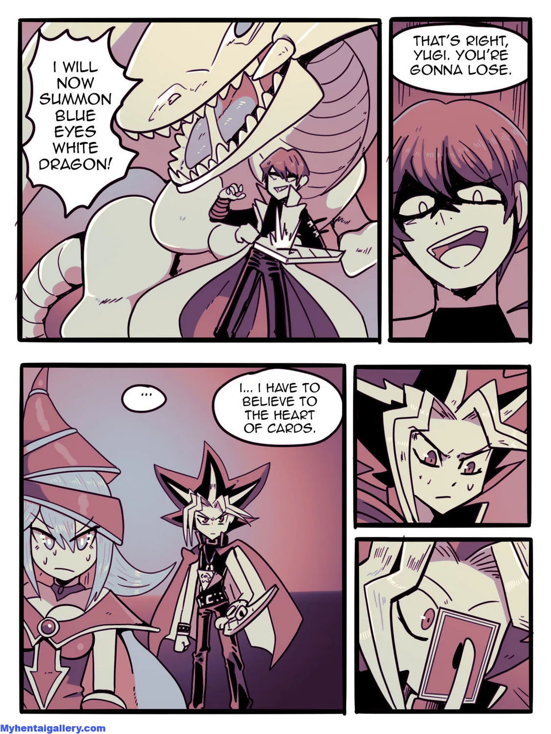 Dark Magician Girl Vs Blue Eyes White Dragon porno comics