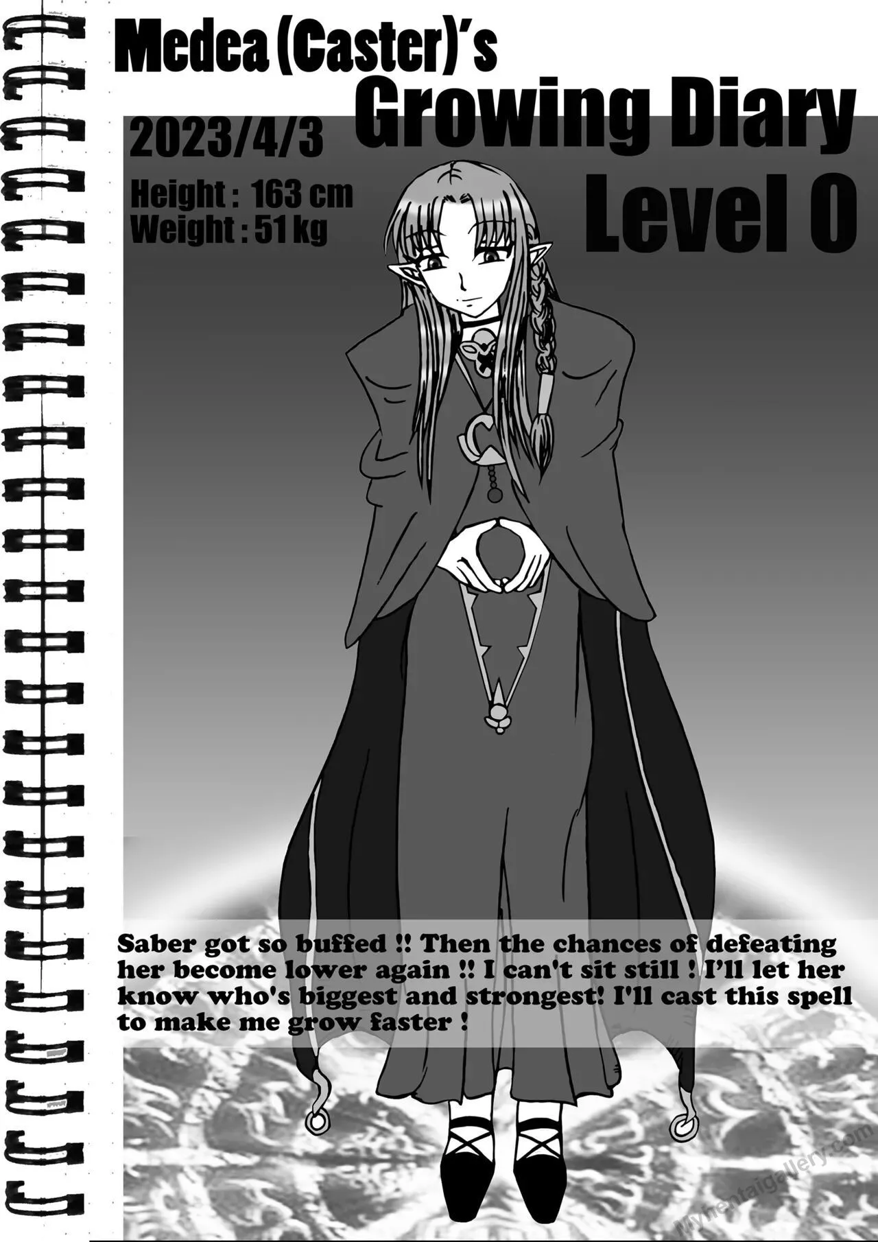 Medea's Growth Diary porno comics Cover