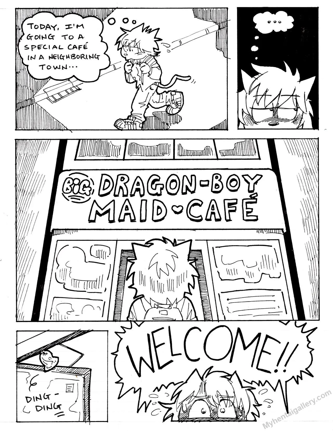 Dragon-Boy Maid Cafe porno comics