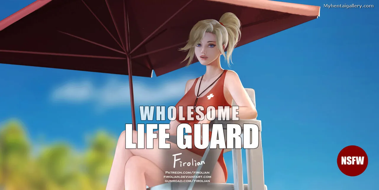 Wholesome Lifeguard porno comics Cover