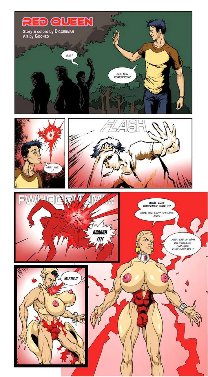 Red Queen porno comics Cover
