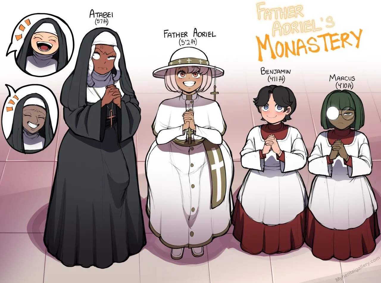 Father Adriel's Monastery porno comics Cover