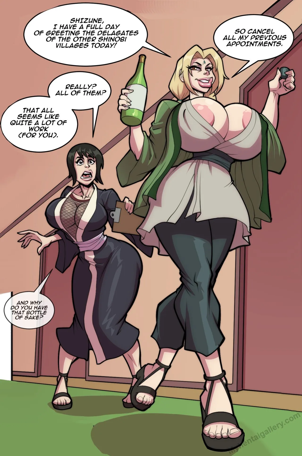 Tsunade's Negotiation Tactics porno comics Cover