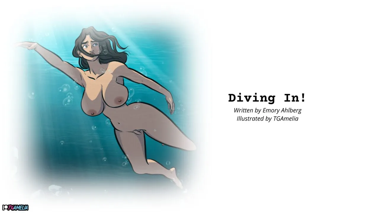 Diving In! porno comics Cover