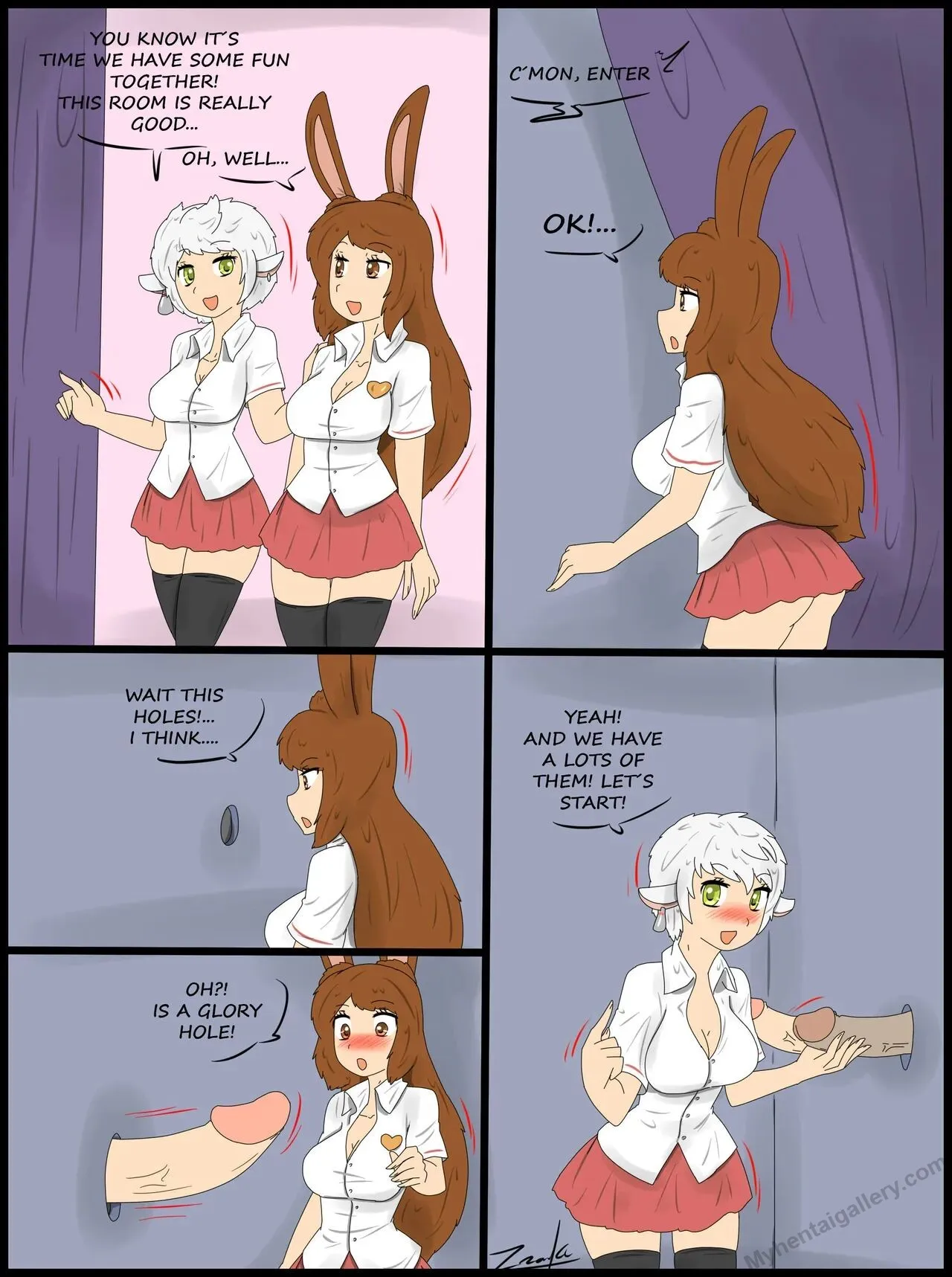 Friendly Holes porno comics Cover