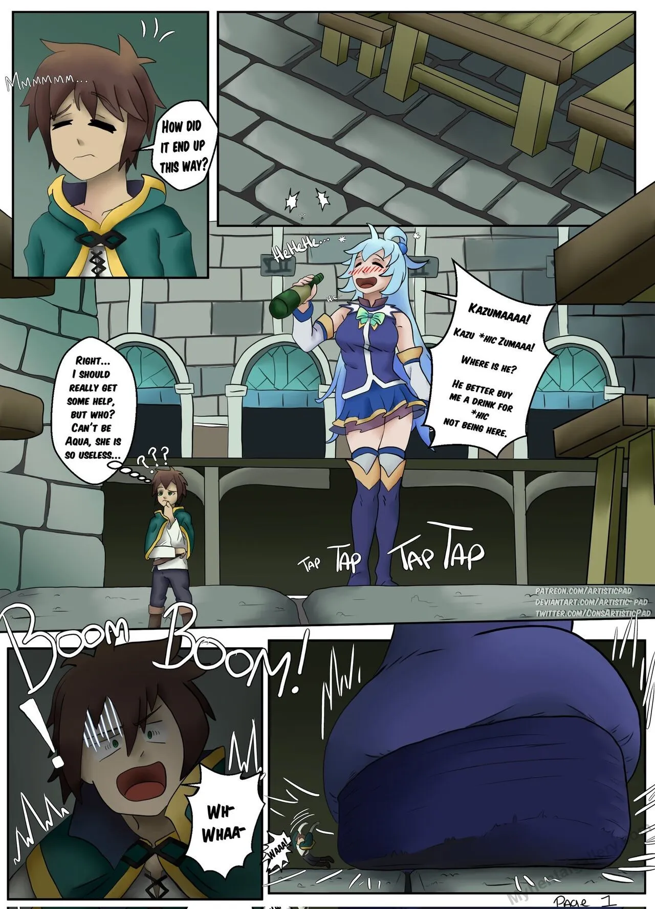Aqua's New Worshipper porno comics