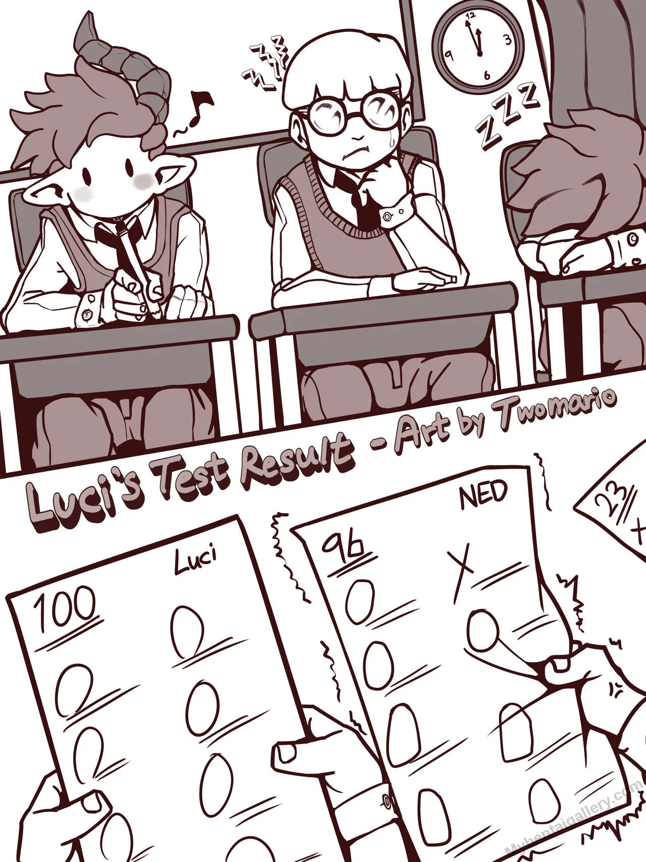 Luci's Test Result porno comics