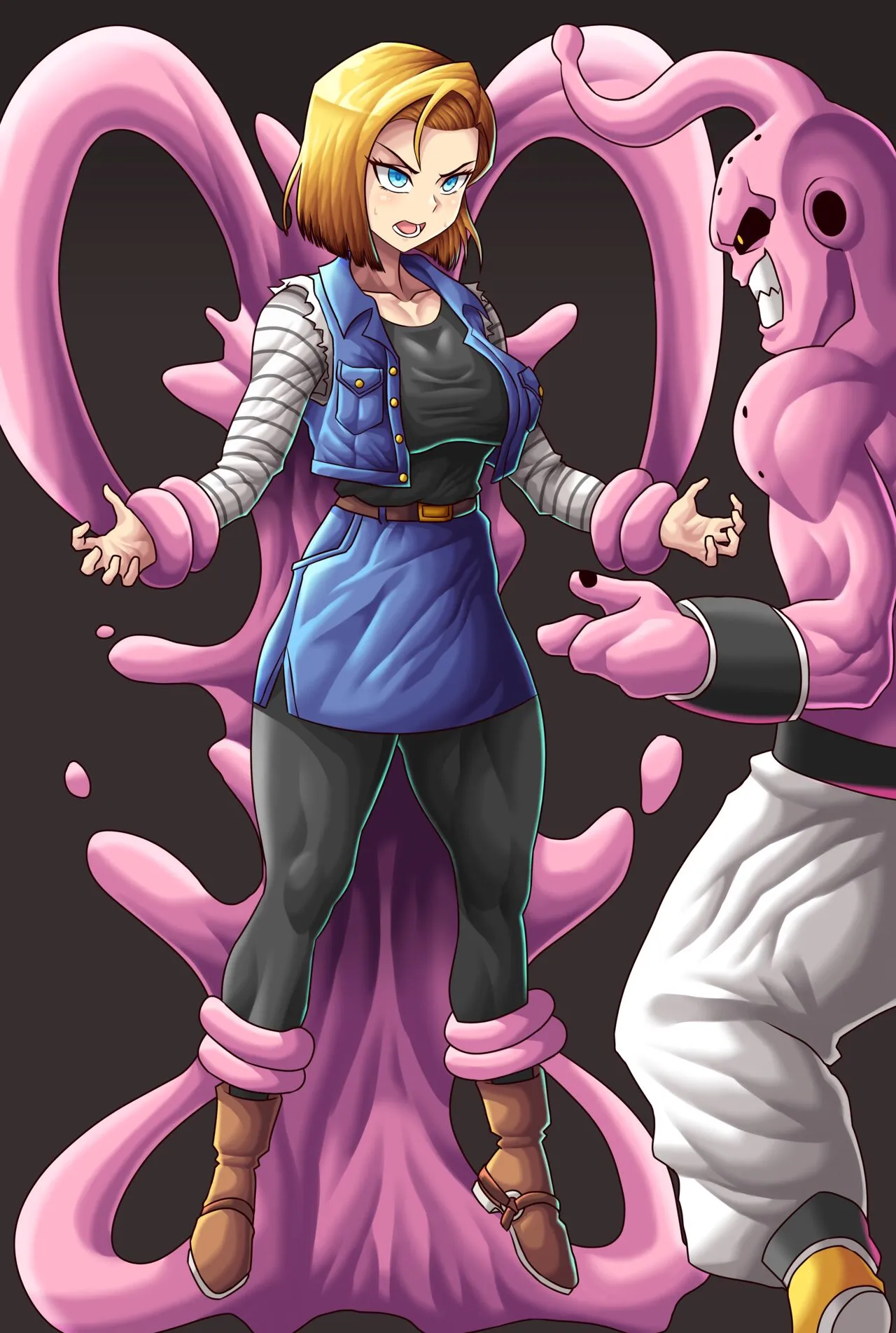 Android 18 x Buu porno comics Cover