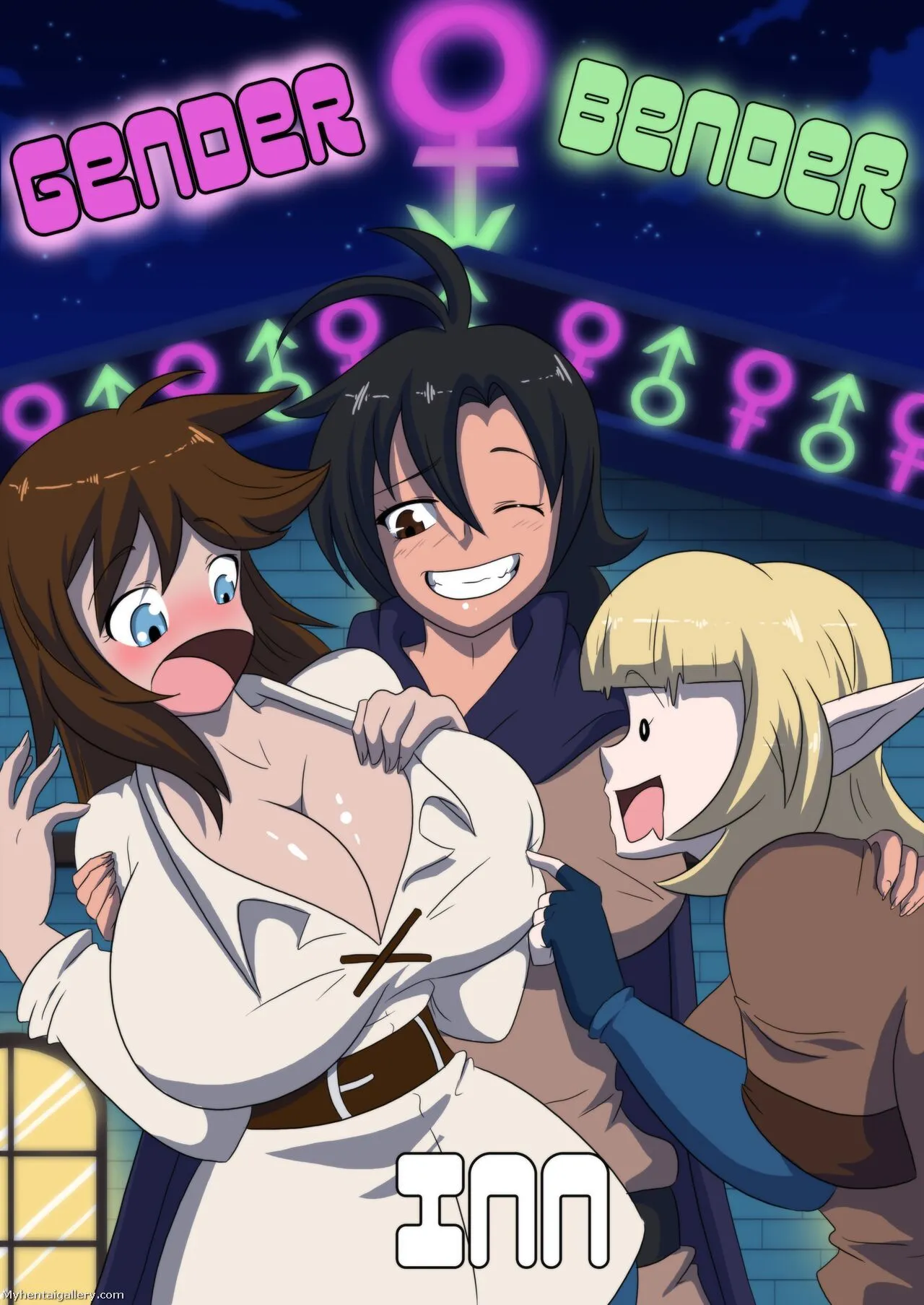Gender Bender Inn porno comics Cover