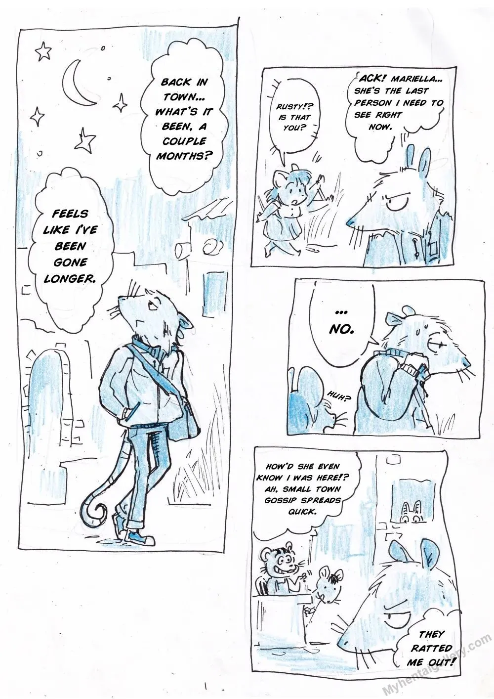 Reunion - A Mouseworld Comic porno comics Cover