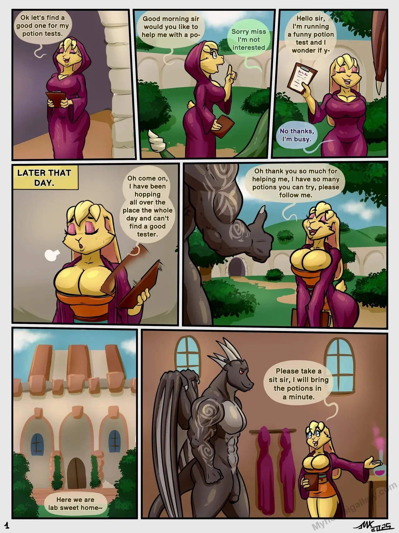 Potion Tests porno comics Cover