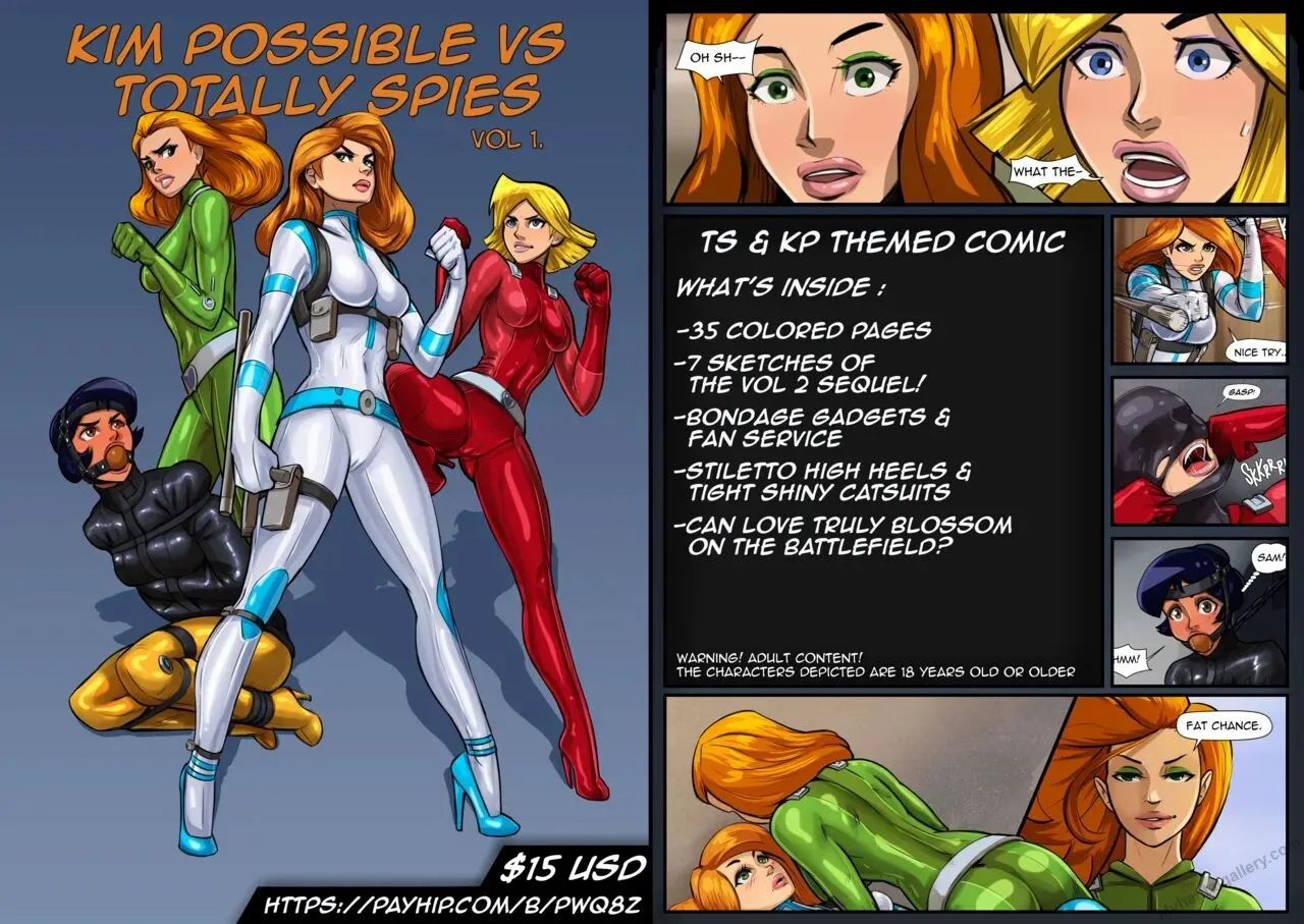 Kim Possible Vs Totally Spies 1 porno comics Cover