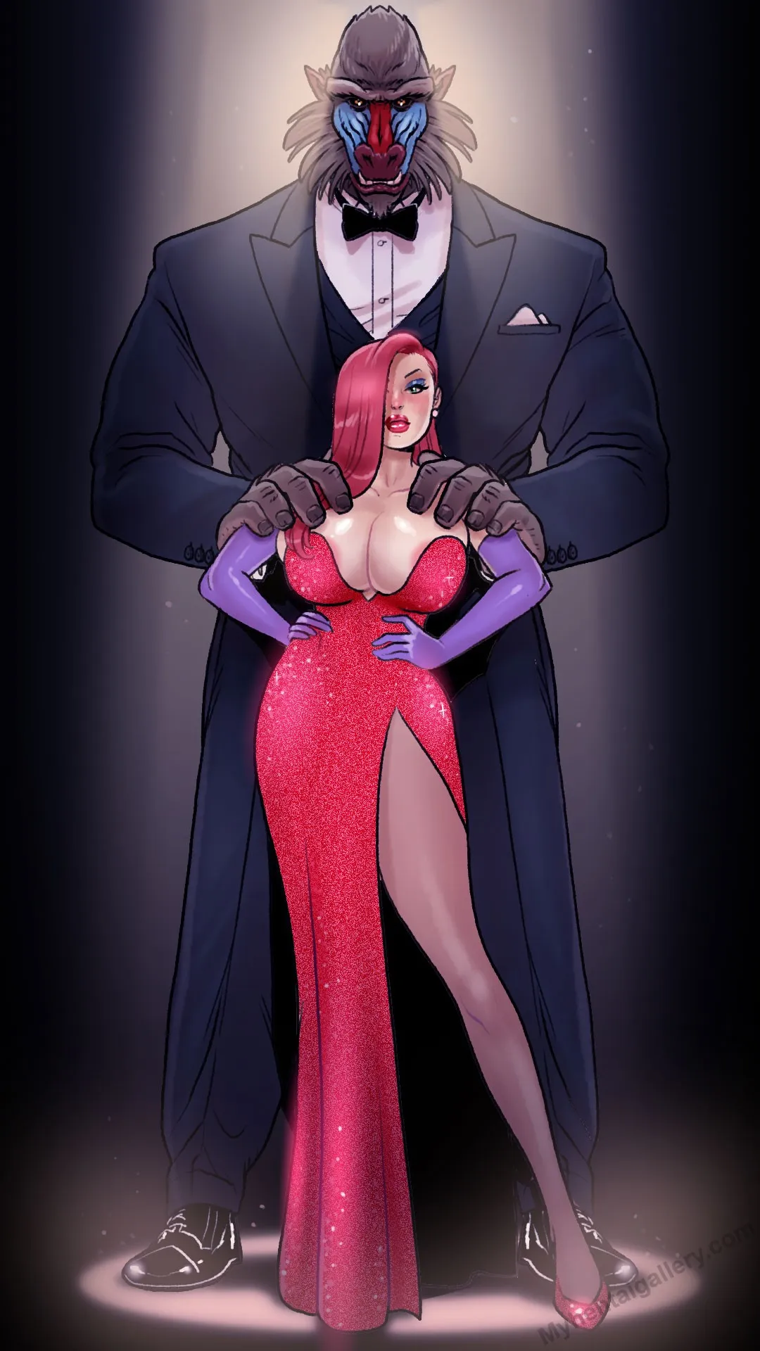 Mandrill - Who Fucked Jessica Rabbit porno comics Cover