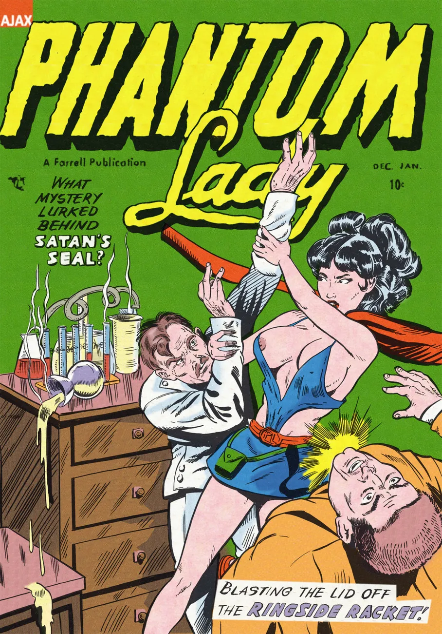 Phantom Lady 1 - Ringside Racket porno comics Cover
