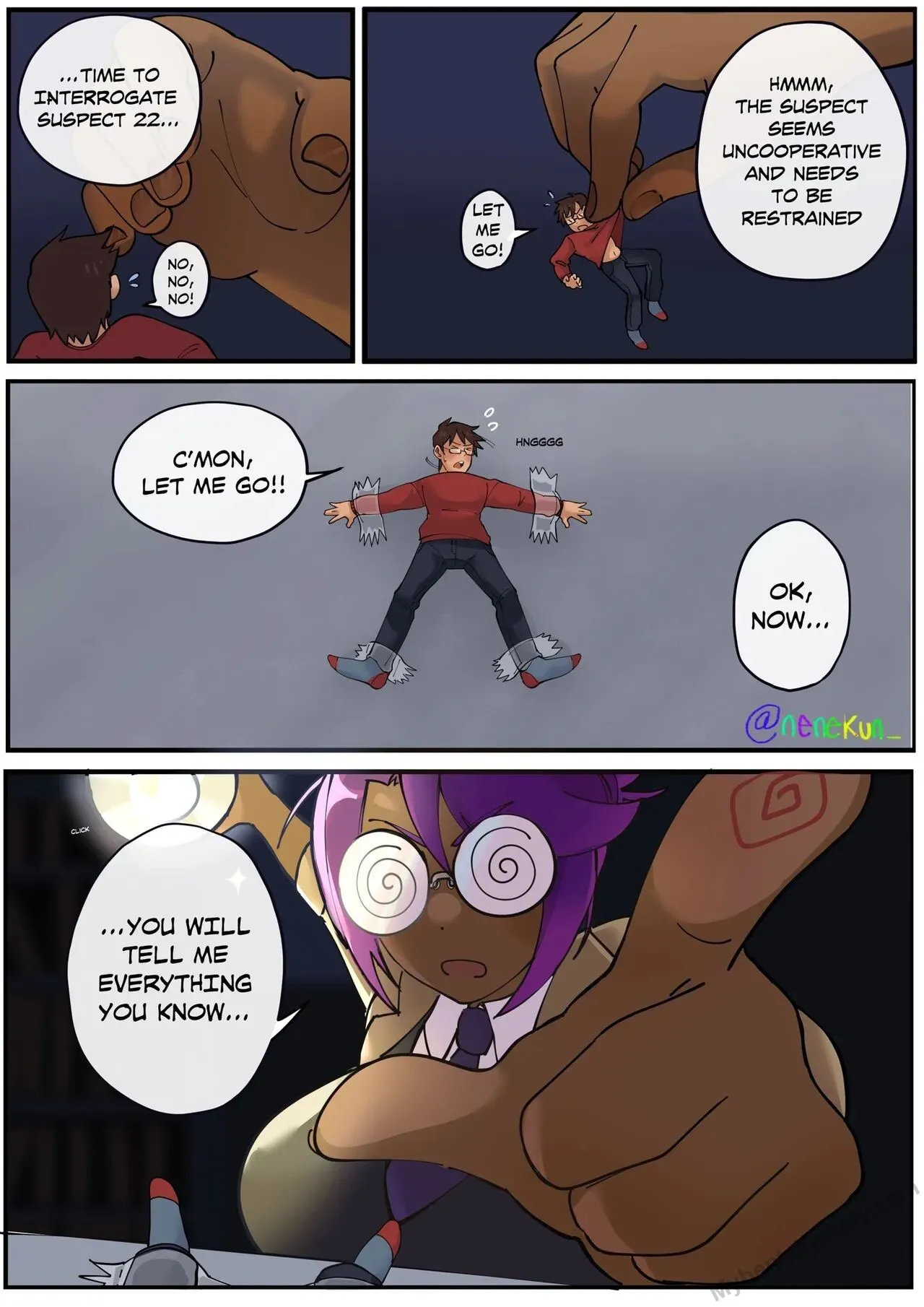The Interrogation! porno comics