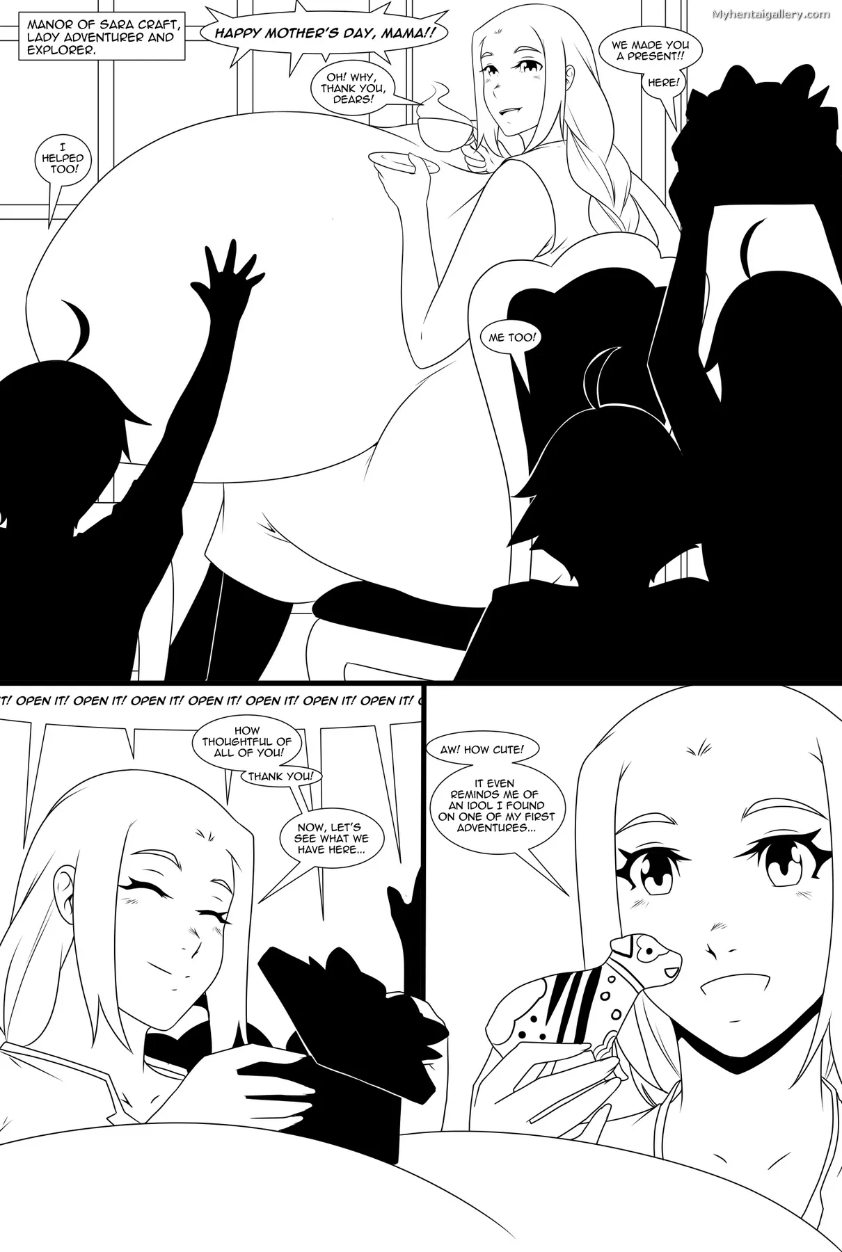 Hand-Crafted Mother's Day porno comics