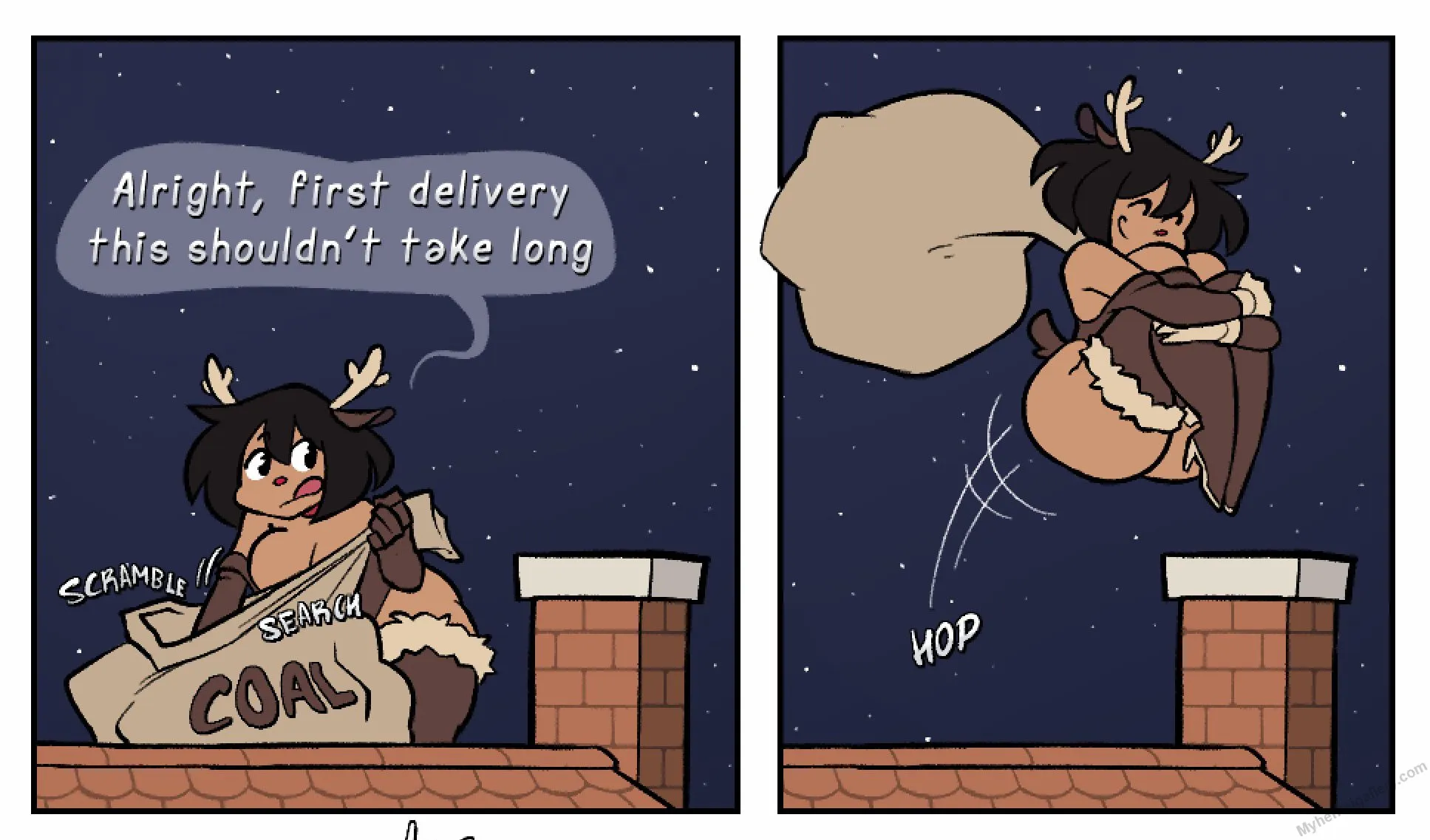 Reindeer Ammy - First Delivery porno comics Cover