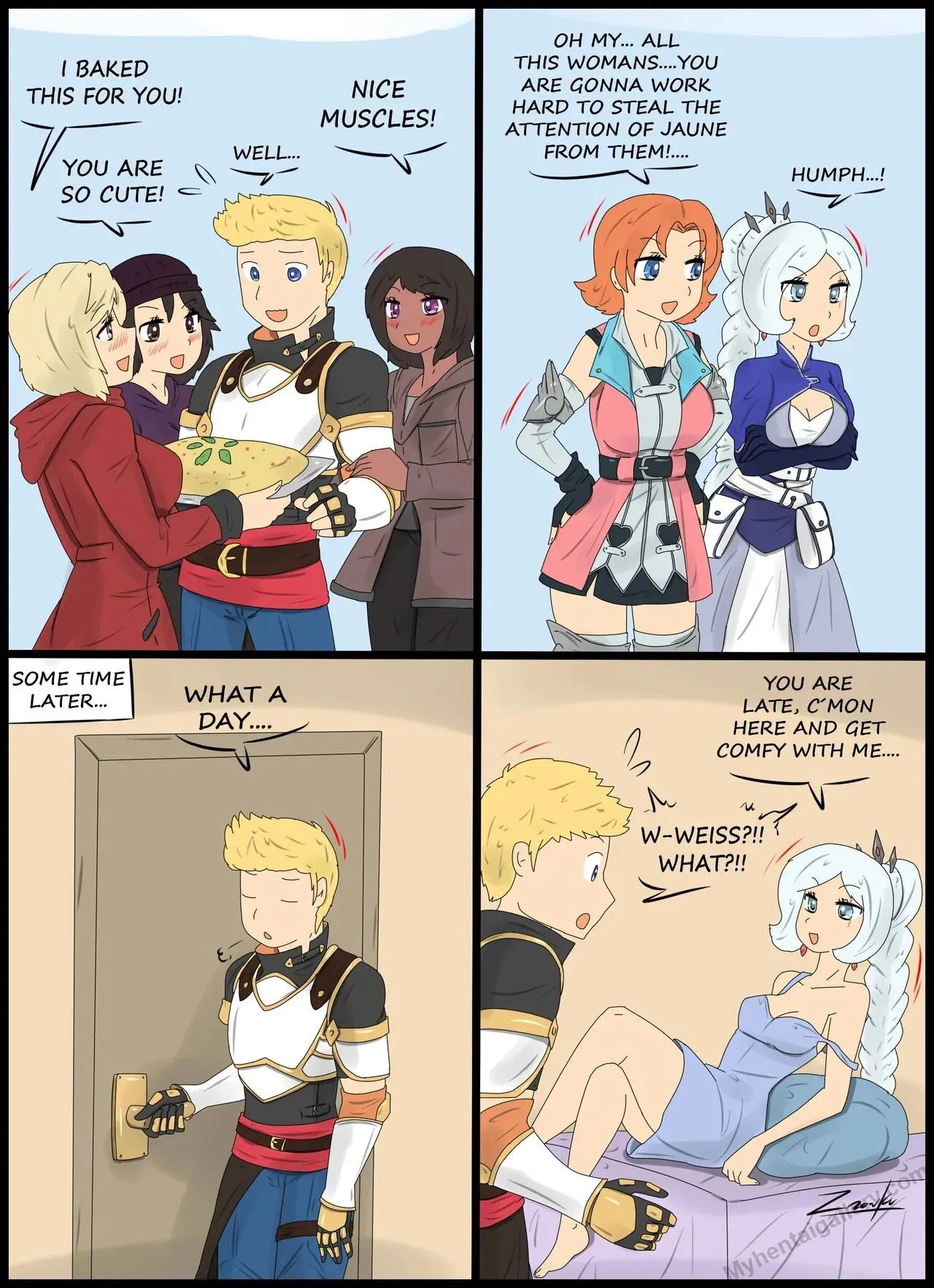 Flirting Challenge porno comics Cover
