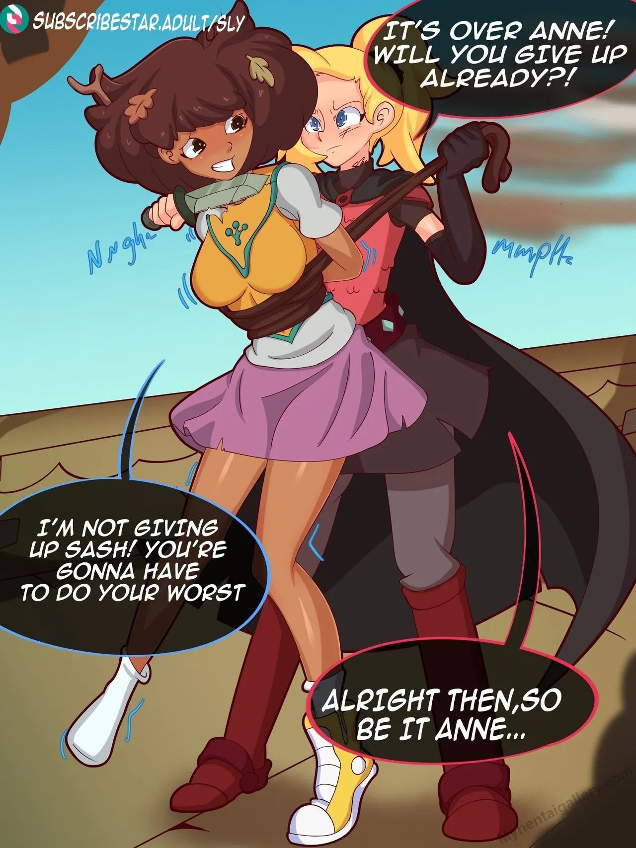 Anne Captured By Sasha porno comics Cover