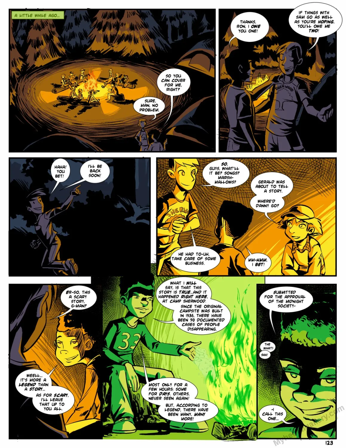 Camp Sherwood 7 - The Lovers' Tree porno comics
