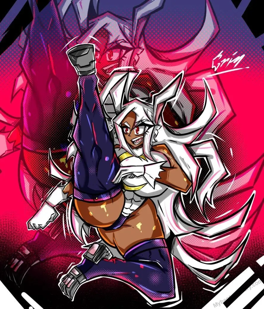 Mirko x Deku porno comics Cover