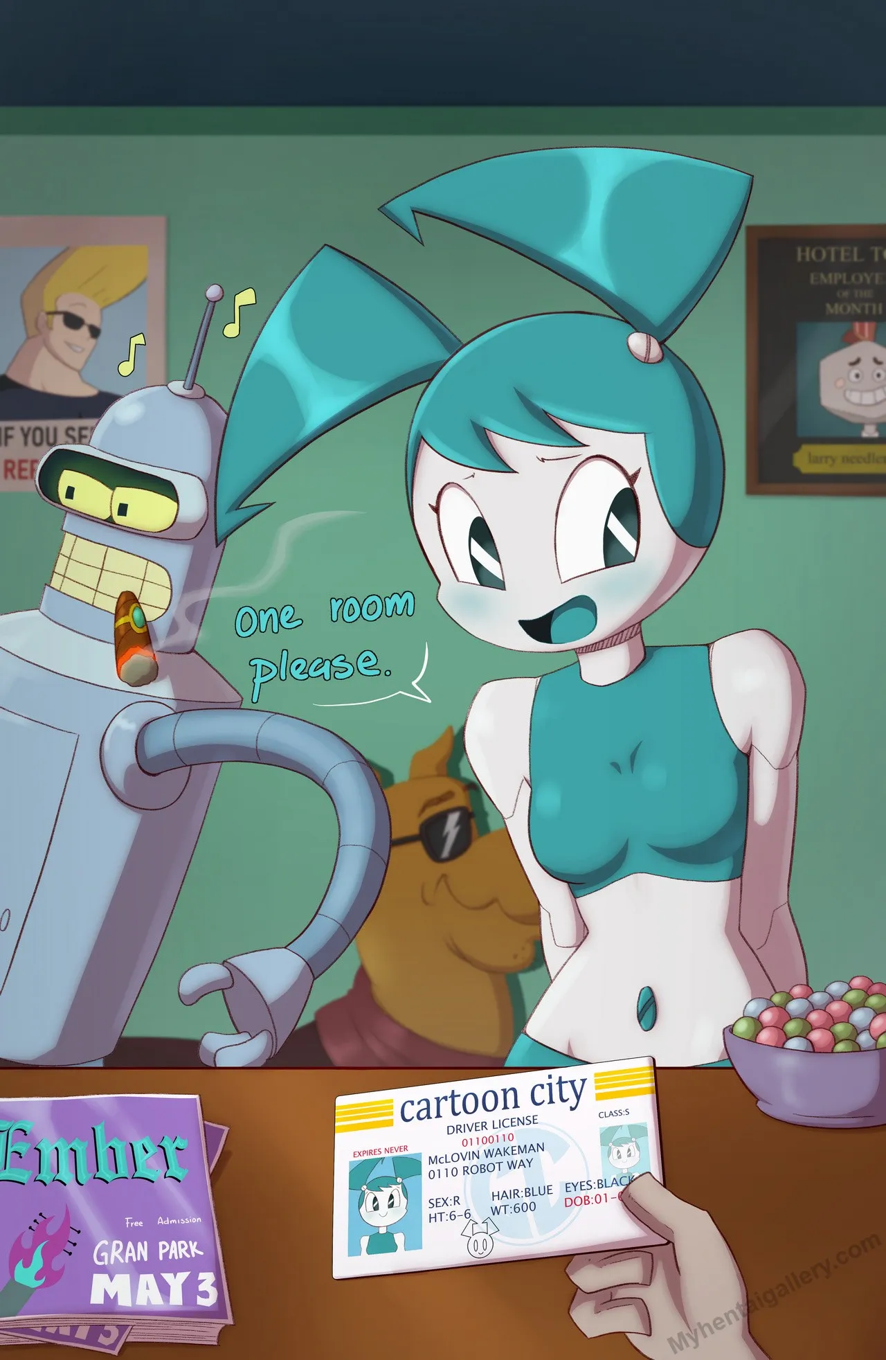 Teenage Robot Love porno comics Cover