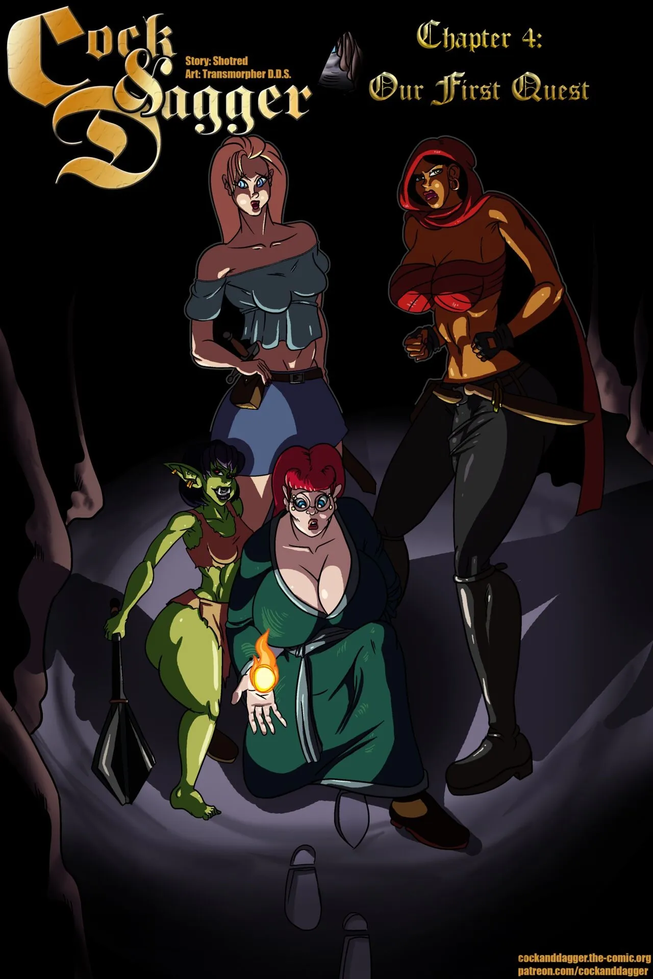 Cock & Dagger 4 - Our First Quest porno comics Cover