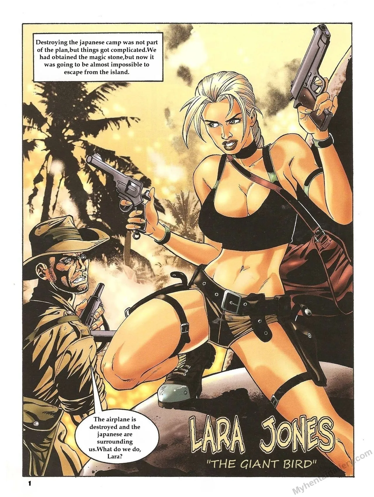 Lara Jones - The Giant Bird porno comics