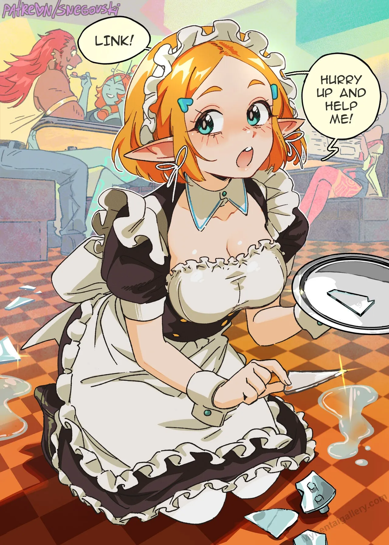 Zelink Maid Cafe porno comics