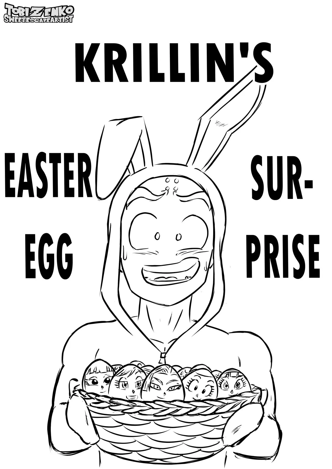 Krillin's Easter Egg Surprise porno comics Cover