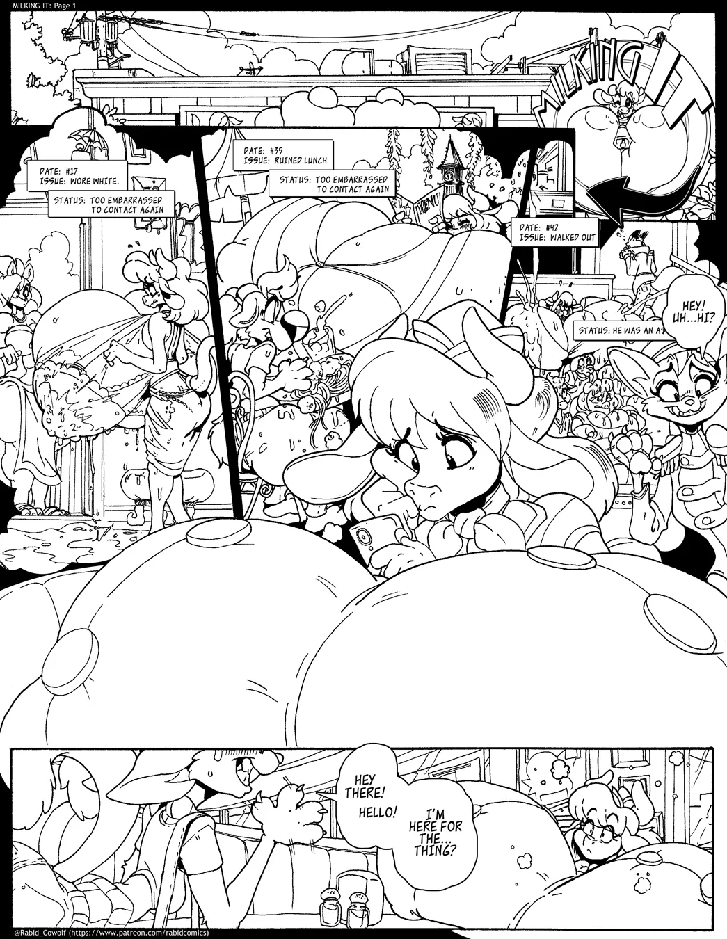 Milking It! porno comics Cover