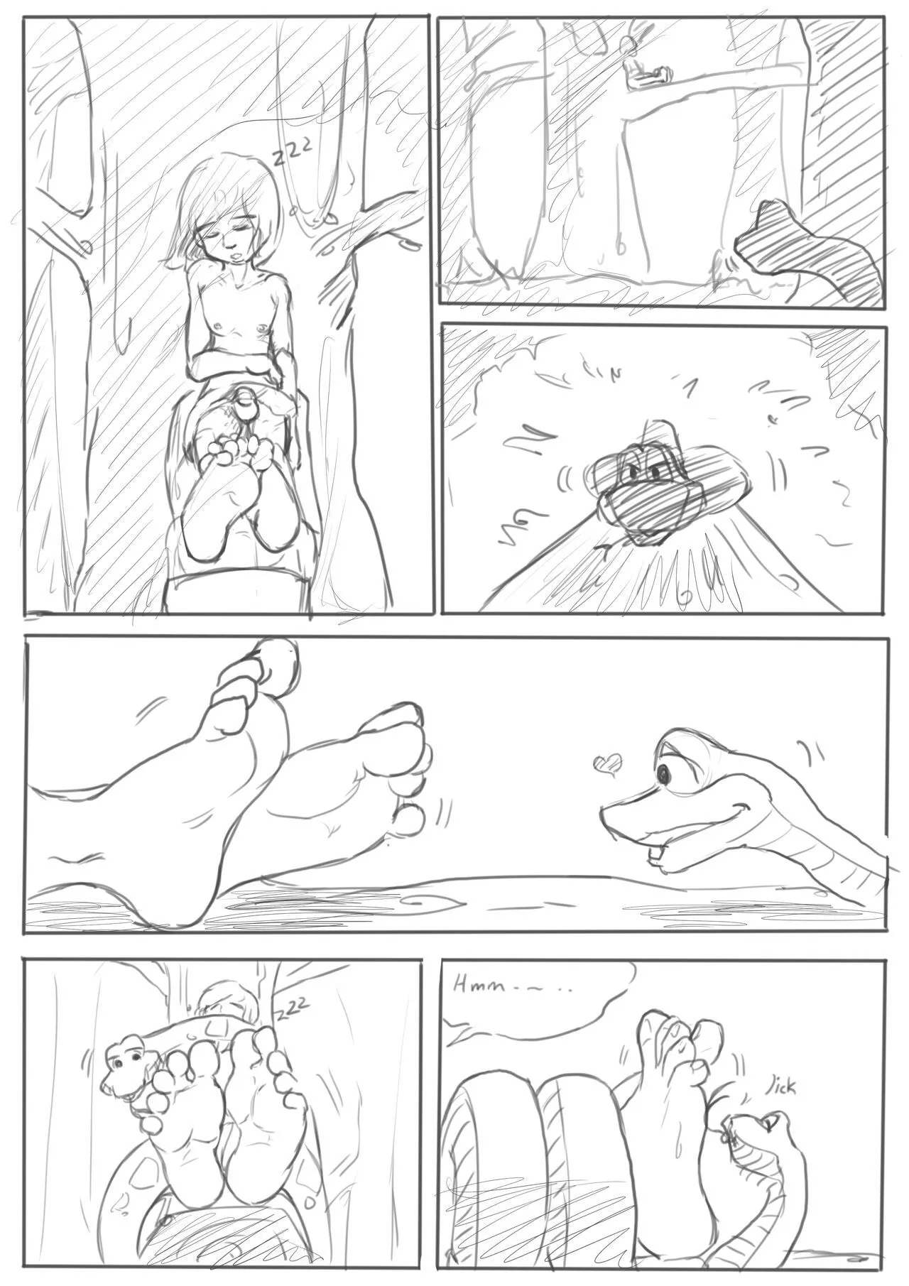 Mowgli Vs Kaa porno comics