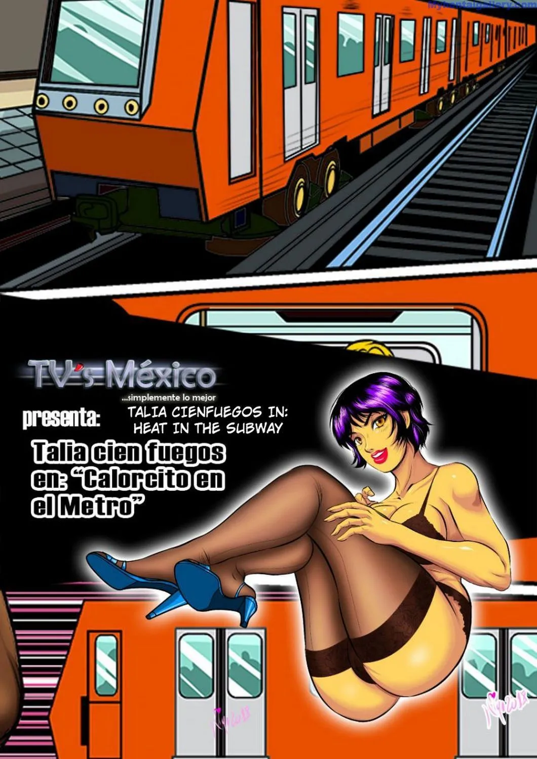 Talia Cienfuegos - Heat In The Subway porno comics