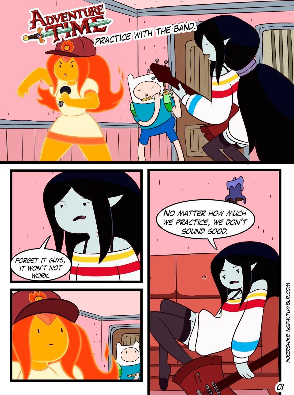 Adventure Time - Practice With The Band porno comics