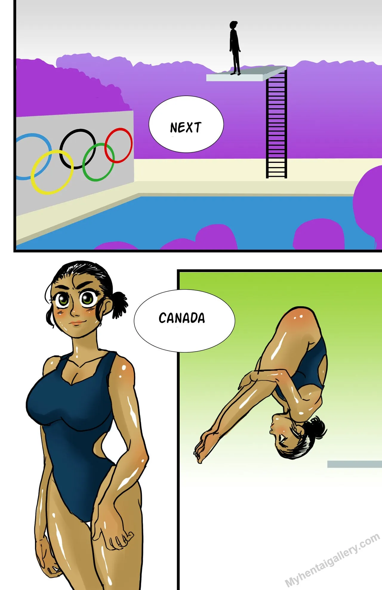 High Dive porno comics Cover