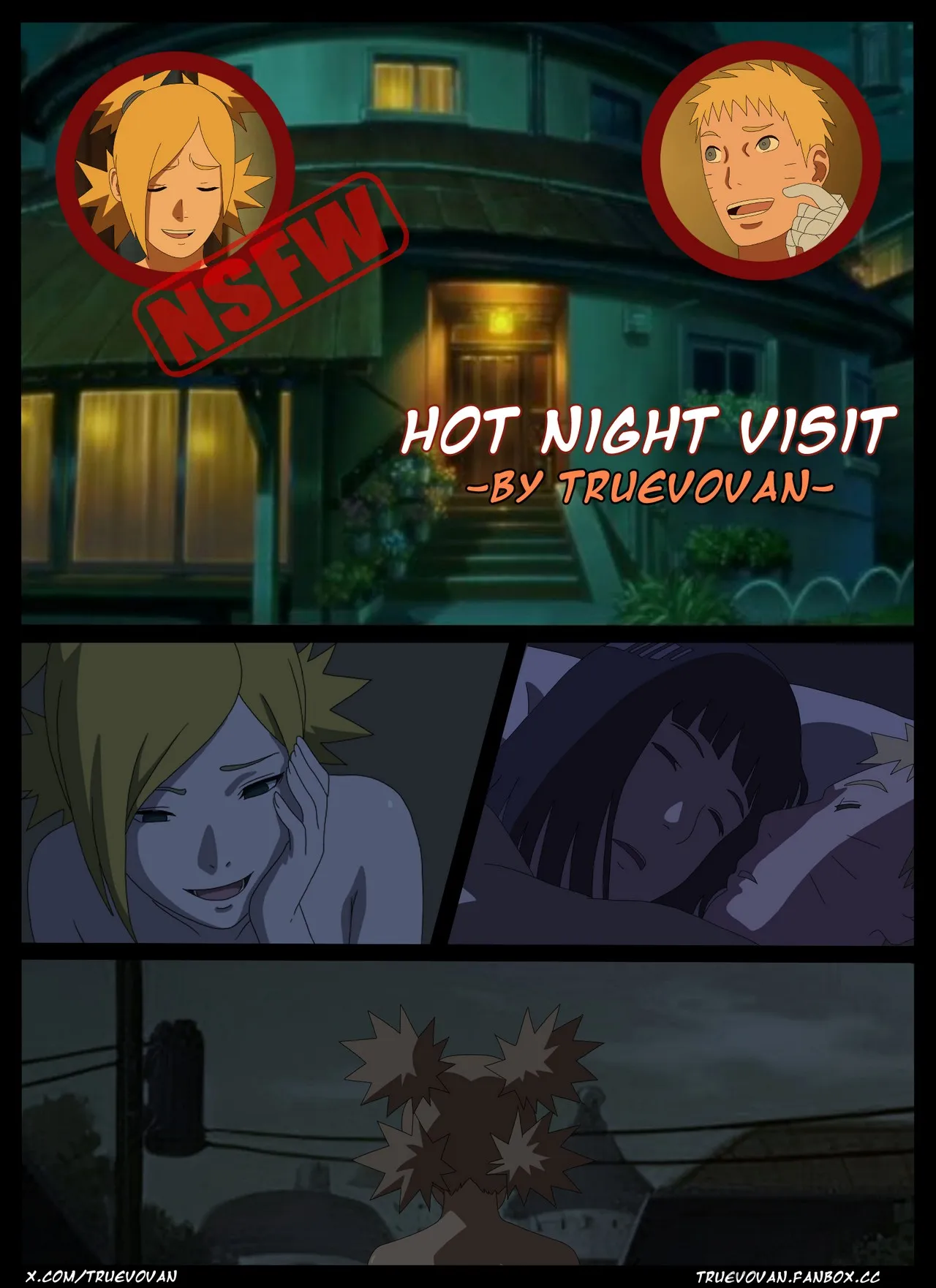 Hot Night Visit porno comics Cover
