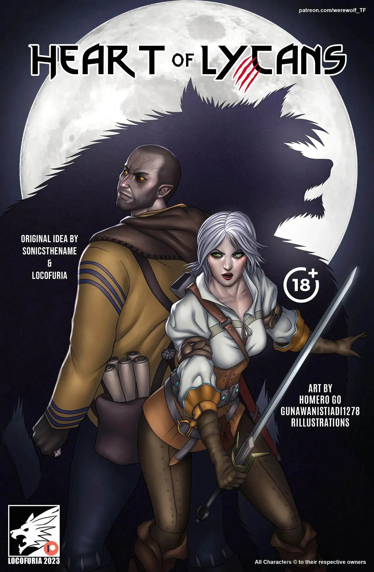 Heart Of Lycans 1 porno comics Cover