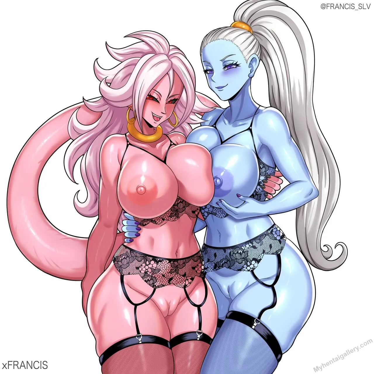 Majin Android 21 x Vados porno comics Cover