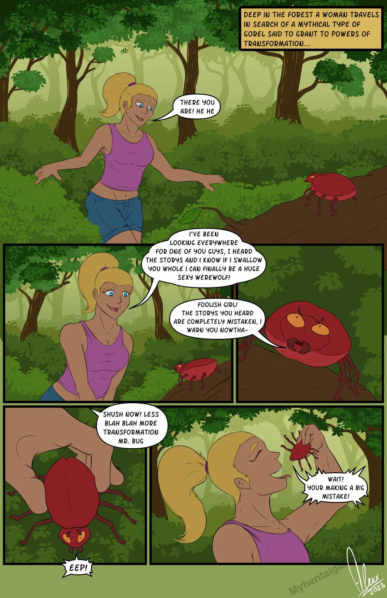 Bug Food porno comics