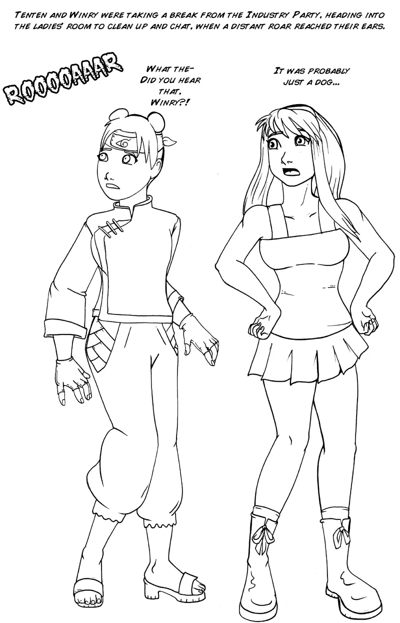 Industry Party - Tenten Winry porno comics Cover