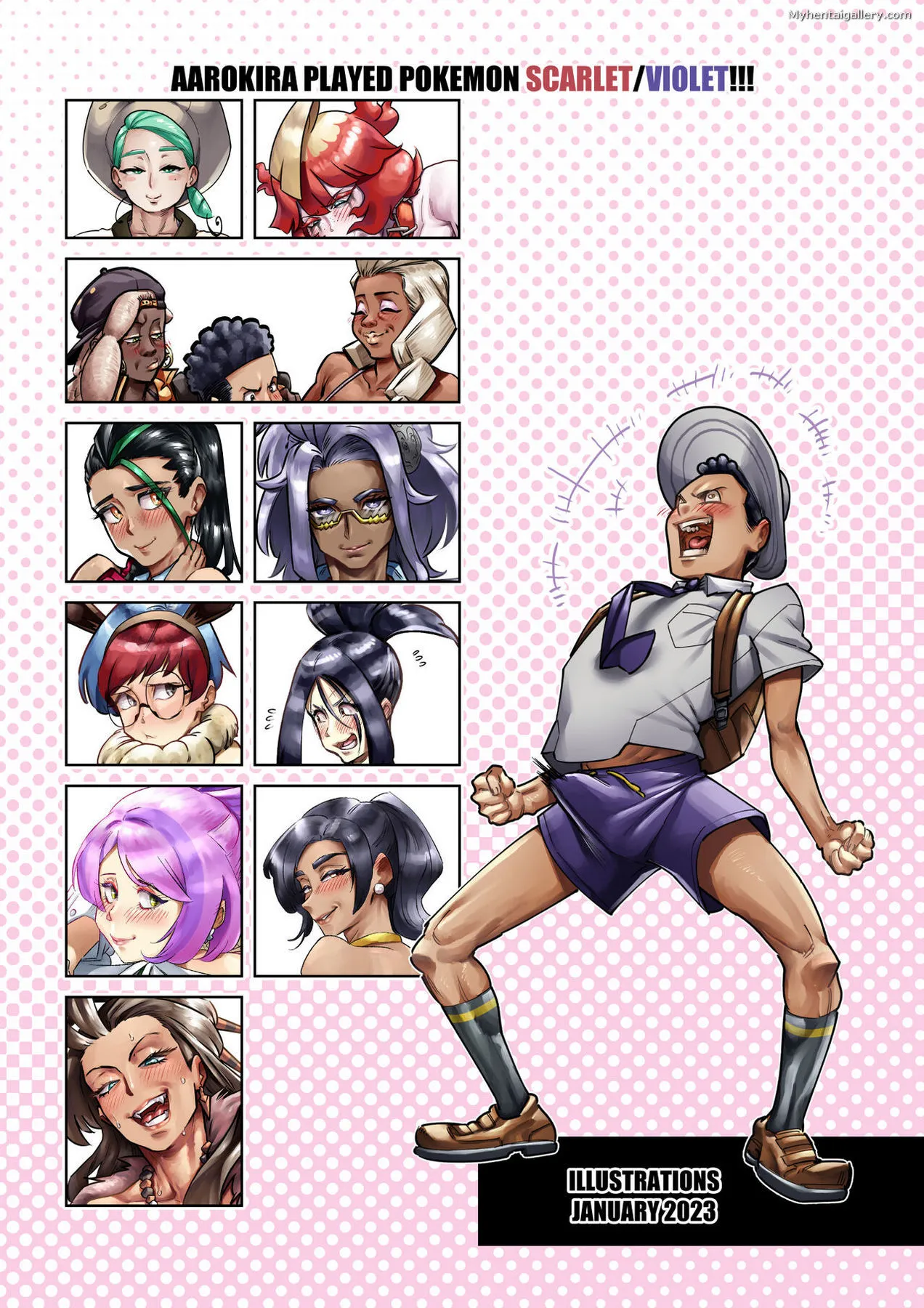 Aarokira Played Pokemon Scarlet & Violet!!! porno comics Cover