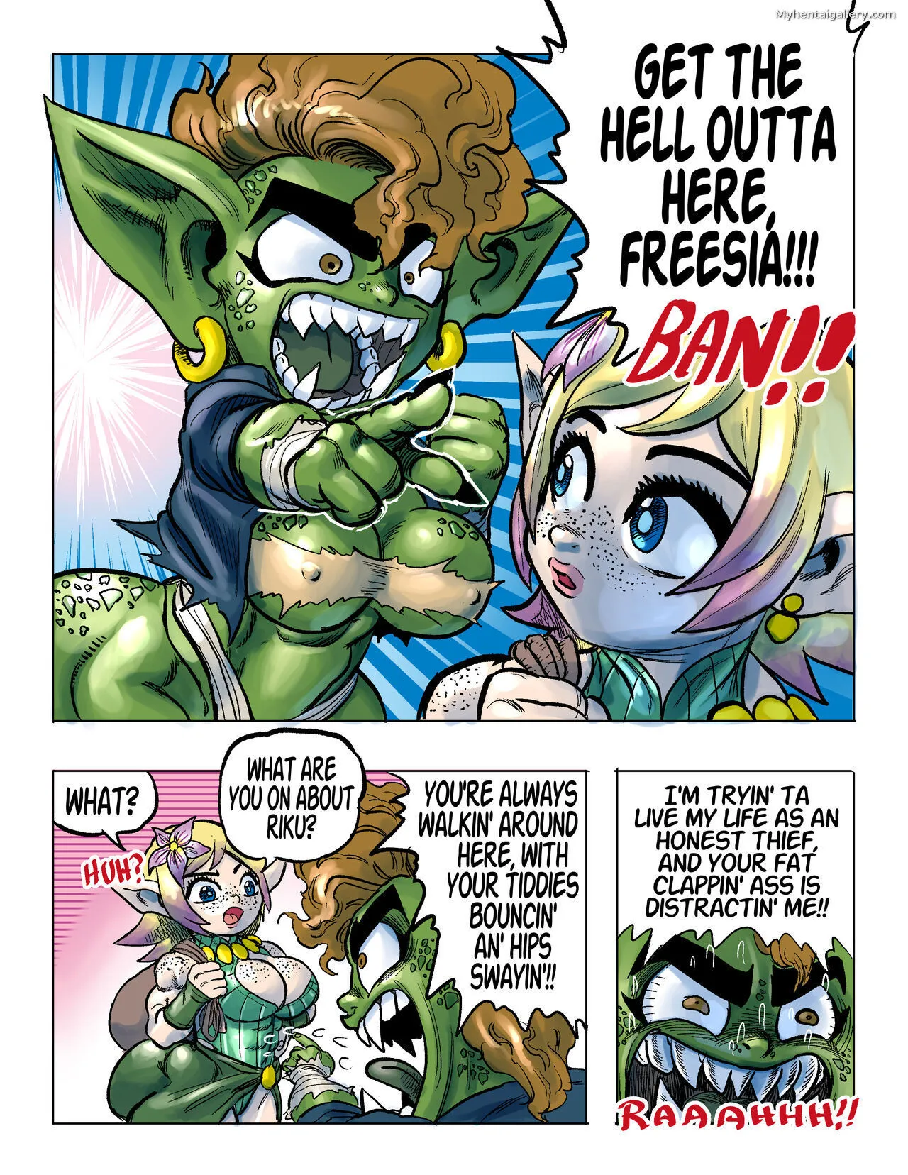Freesia x Gyah Riku porno comics Cover