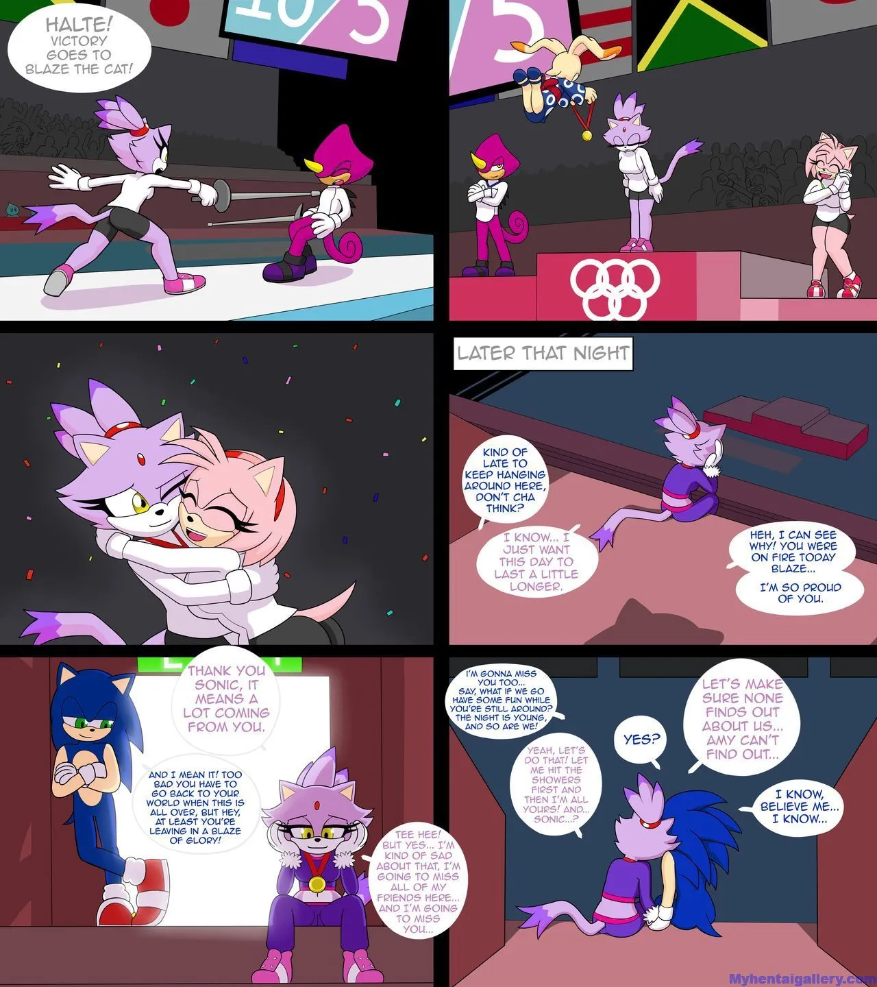 Sonaze At The Olympic Games porno comics