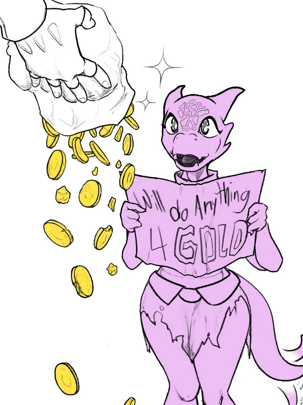 Will Do Anything 4 Gold porno comics Cover