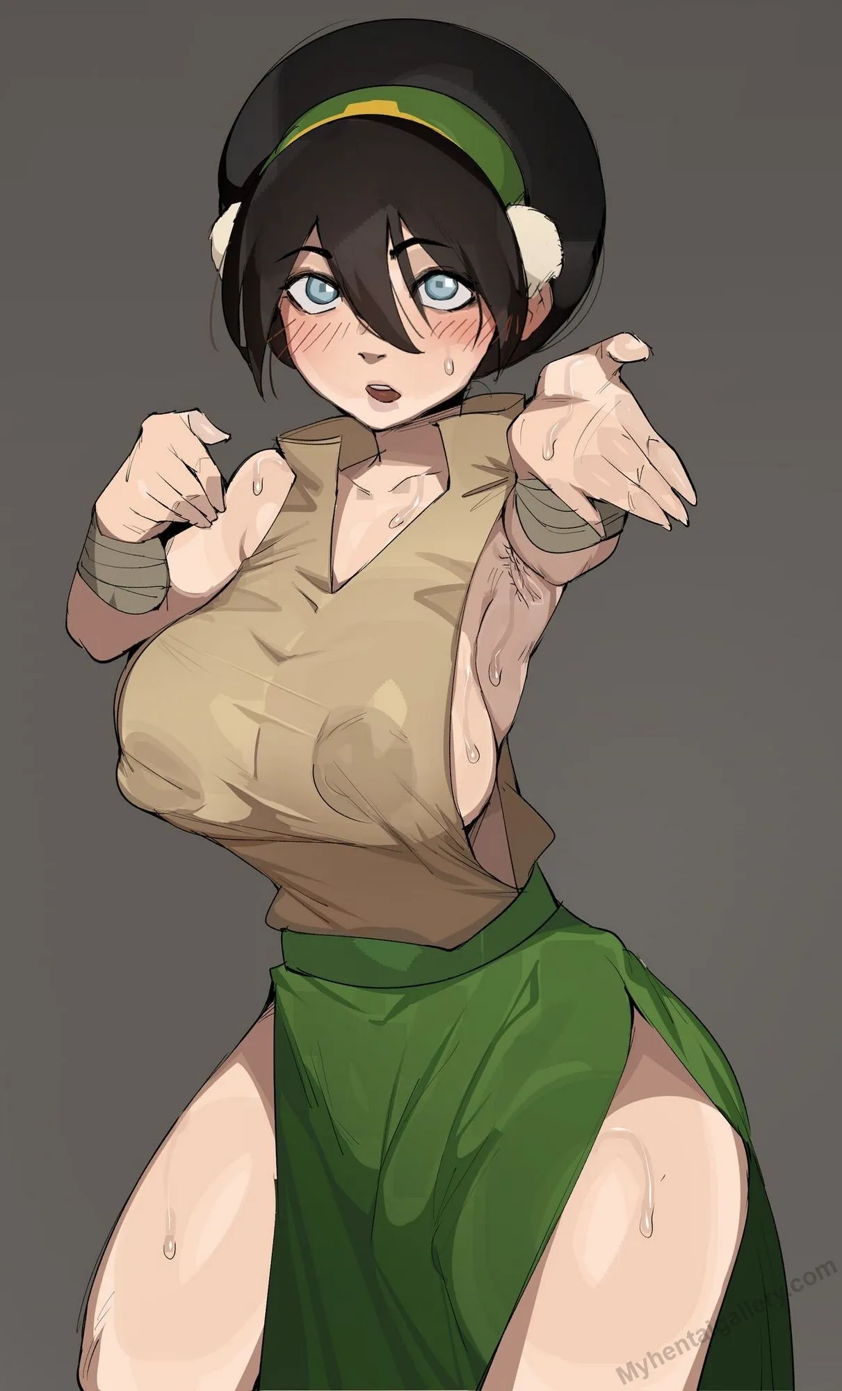 She Can See You Through Her Feet porno comics Cover