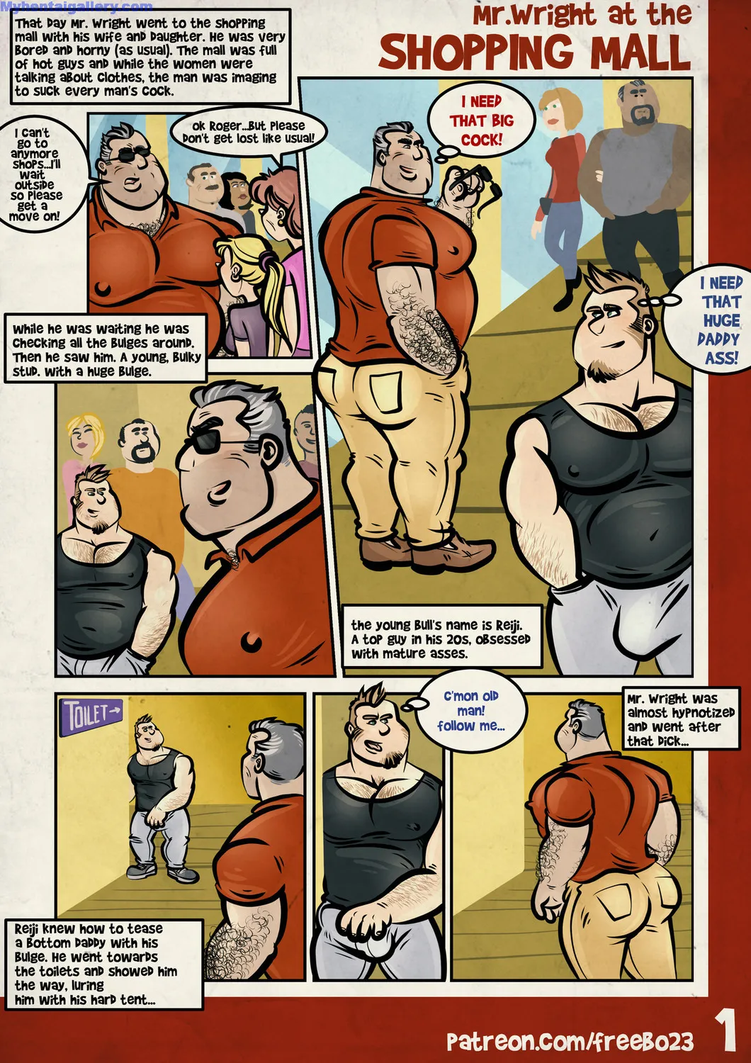 Mr Wright At The Shopping Mall porno comics Cover