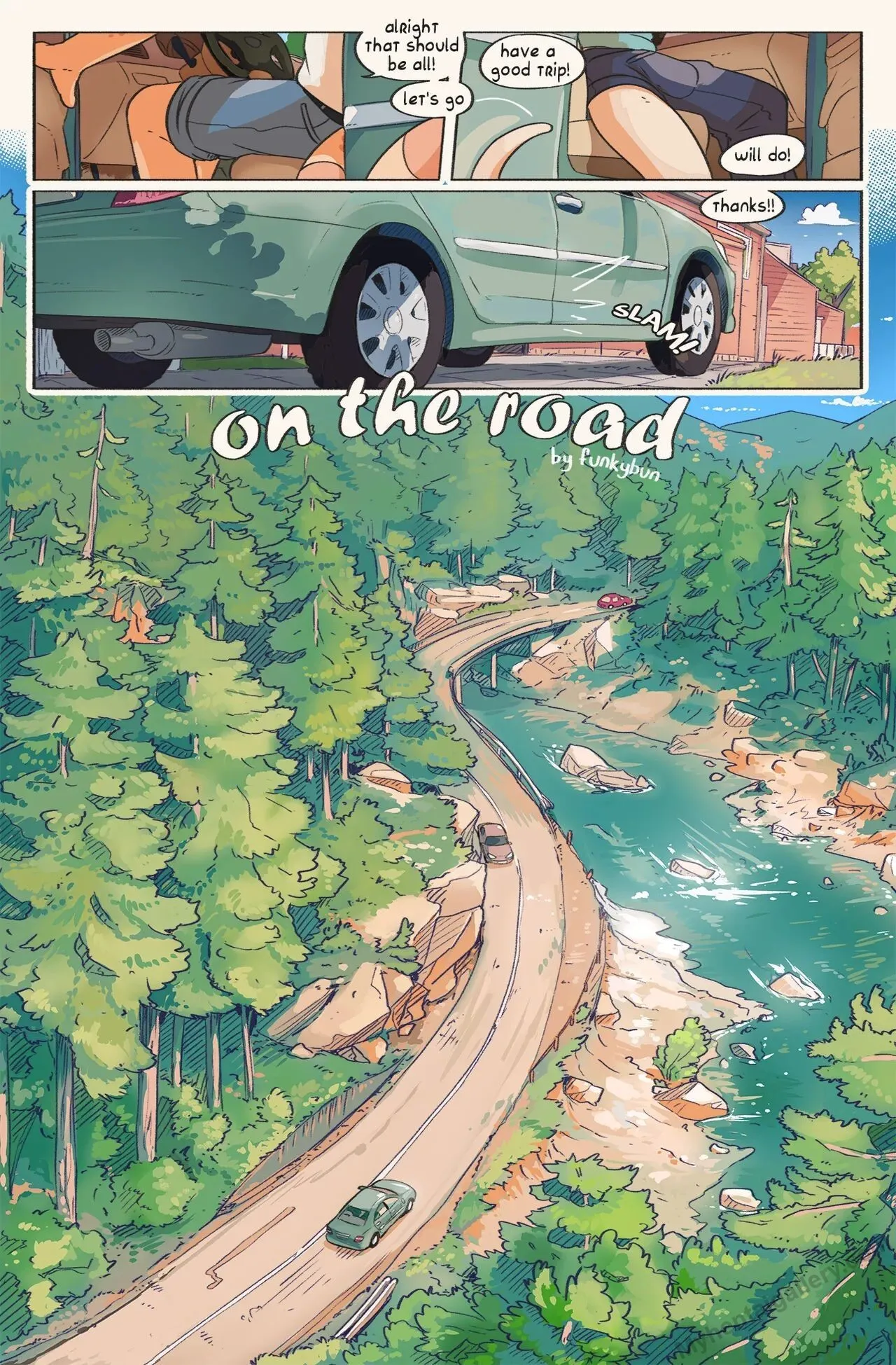 On The Road porno comics Cover