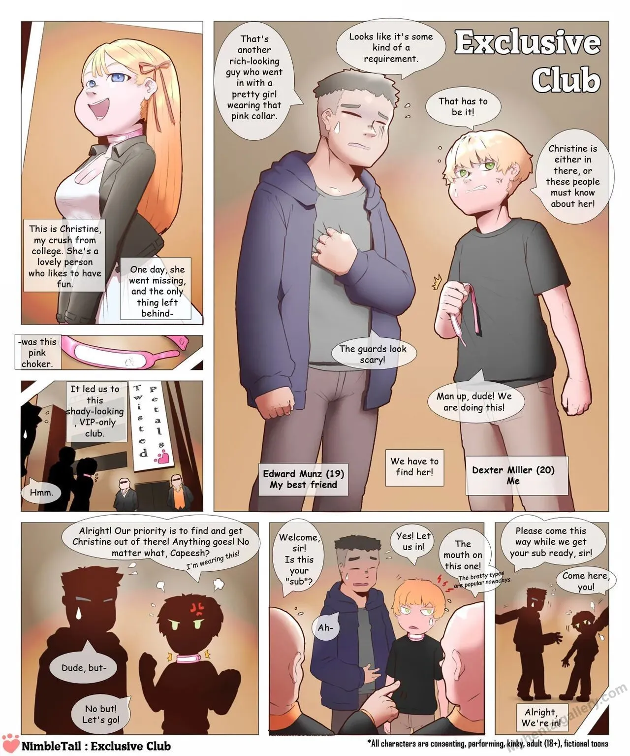 Exclusive Club porno comics Cover