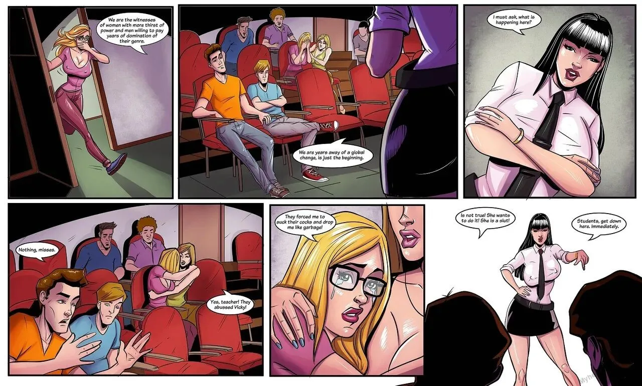 Revenge In The Class porno comics
